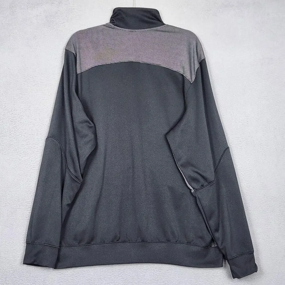 Jordan Dri-FIT Track Jacket Mens 2XL Black Full Zip Mesh Panels Nike 696736-010